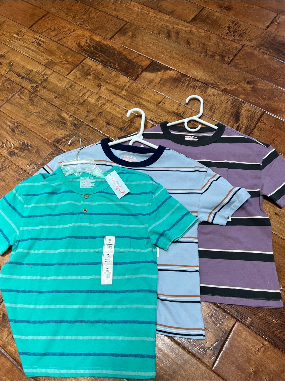 Cat &Jack Tee -shirts - Turquoise, Light Blue, Purple (3-Pack)